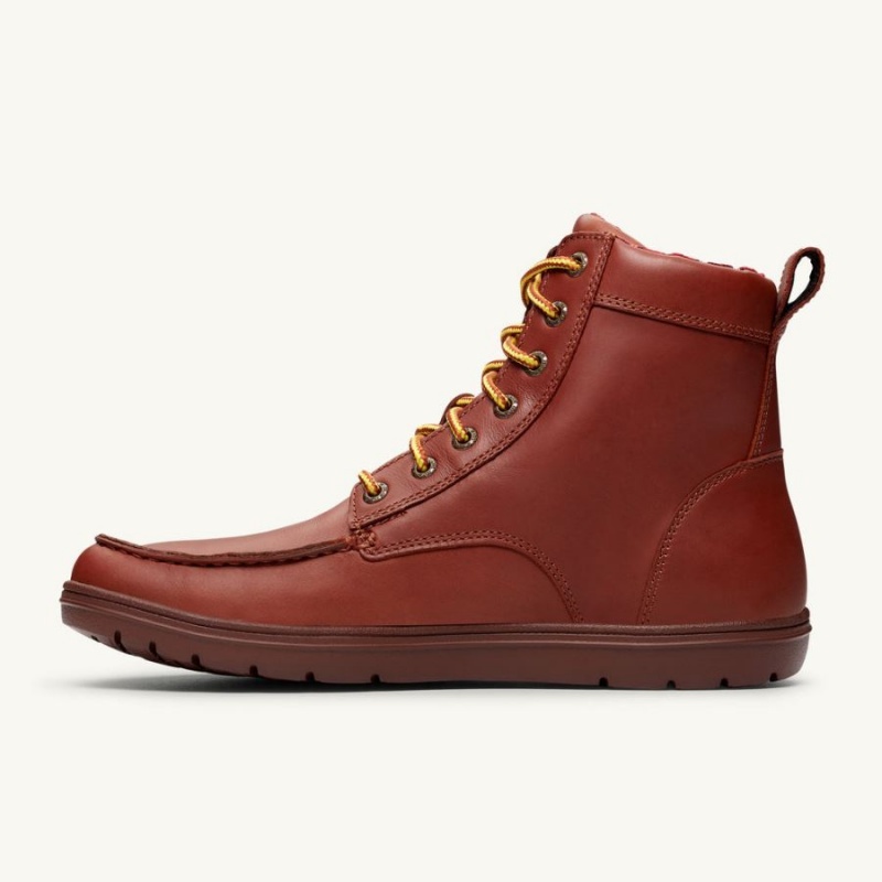 Lems Boulder Boot Leder Stiefel Damen Rot | DETHNAF