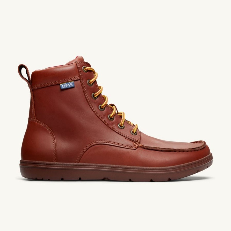 Lems Boulder Boot Leder Stiefel Herren Rot | DESYWUG