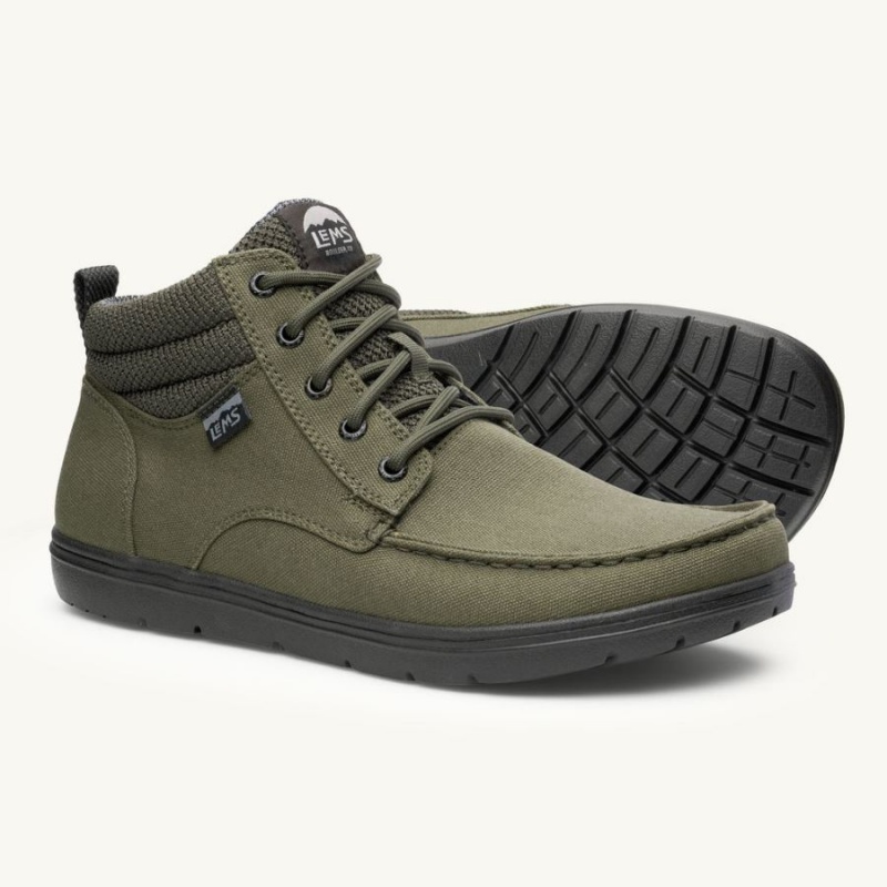 Lems Boulder Boot Mid Vegan Stiefel Damen Olivgrün | DEWBSUE