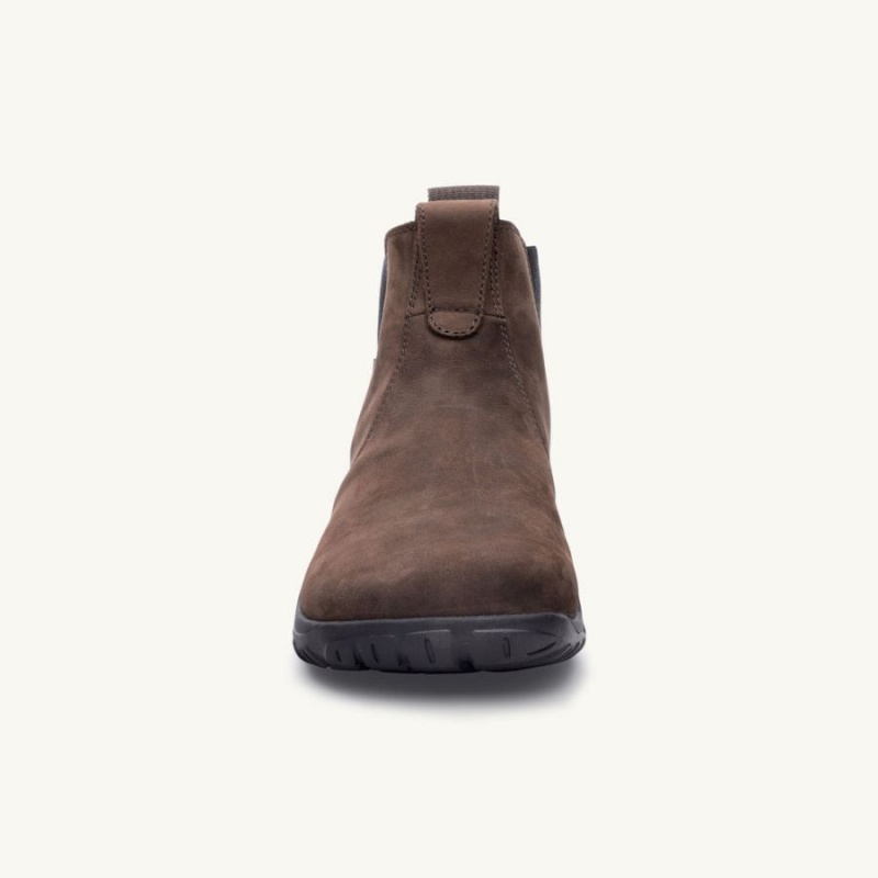 Lems Chelsea Boot Wasserdichte Stiefel Damen Braun | DECHBAI