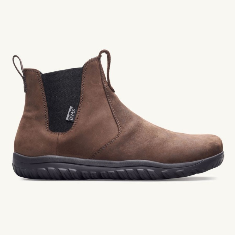 Lems Chelsea Boot Wasserdichte Stiefel Herren Braun | DERCKQO