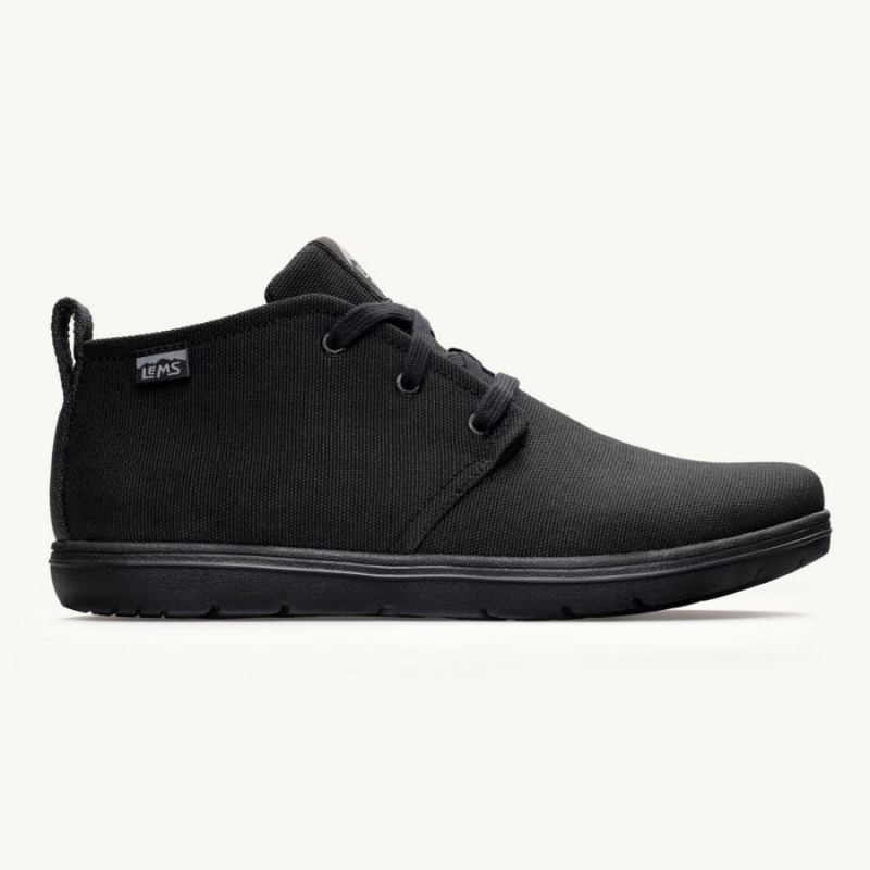 Lems Chukka Canvas Stiefel Damen Schwarz | DETIMUE