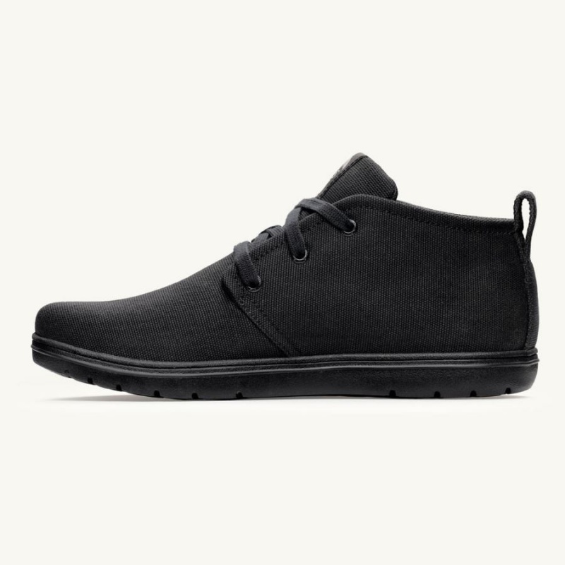 Lems Chukka Canvas Stiefel Damen Schwarz | DETIMUE