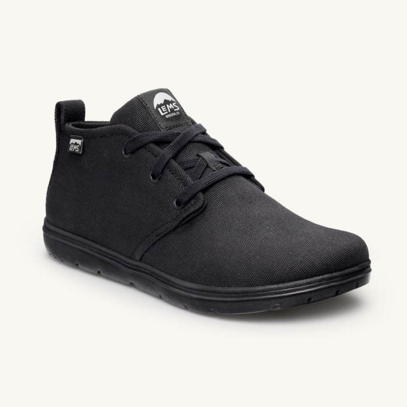 Lems Chukka Canvas Stiefel Damen Schwarz | DETIMUE