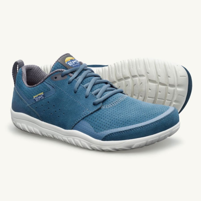 Lems Primal Zen Wildleder Sneakers Damen Blau | DEBVSJD